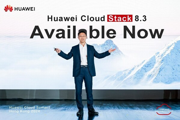 Hu Yuhai, Wakil Presiden Huawei Hybrid Cloud, mengumumkan Huawei Cloud Stack 8.3